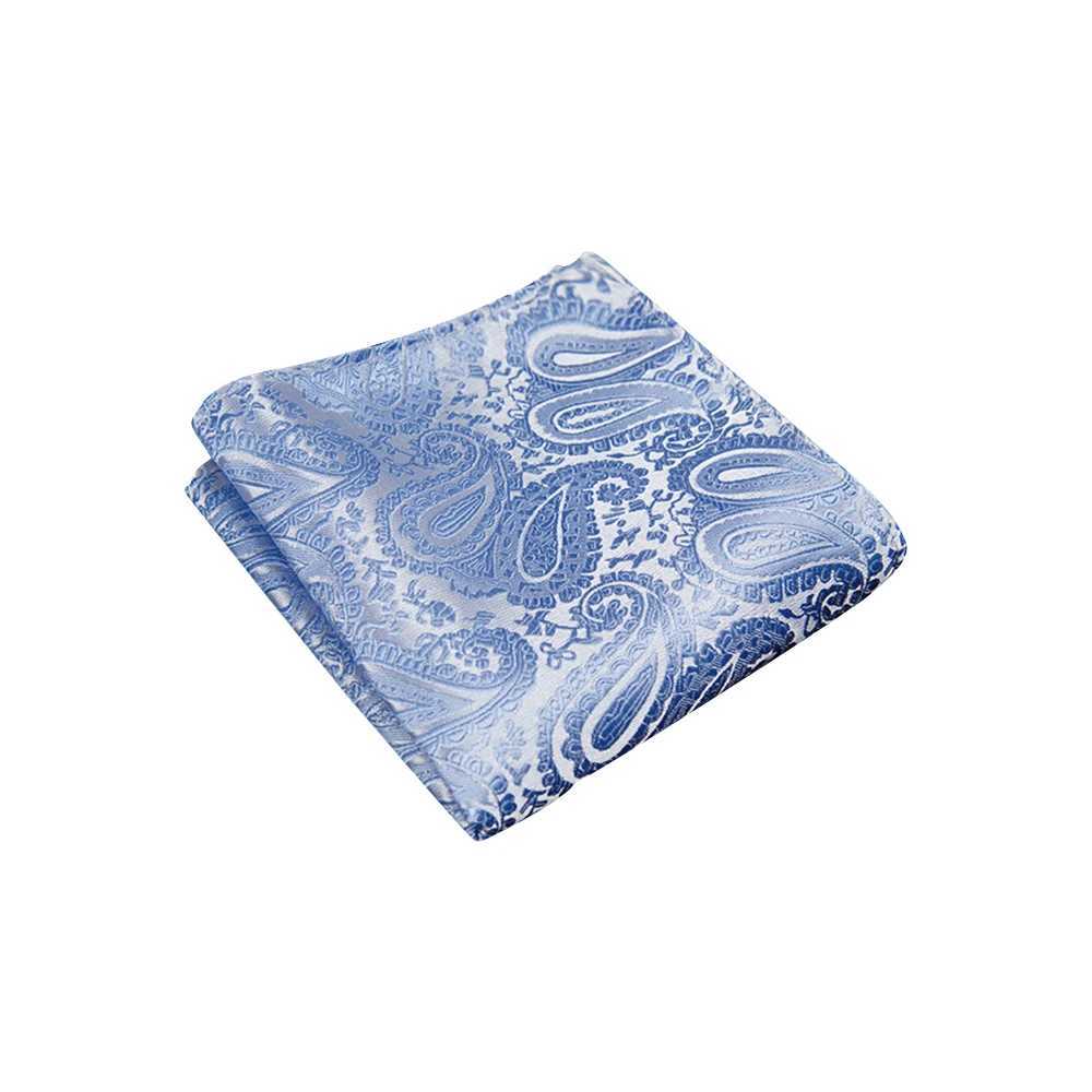 Free Shipping Ikepeibao Paisley Handkerchief mens Paisley Floral Black Pocket Square HankyX240921