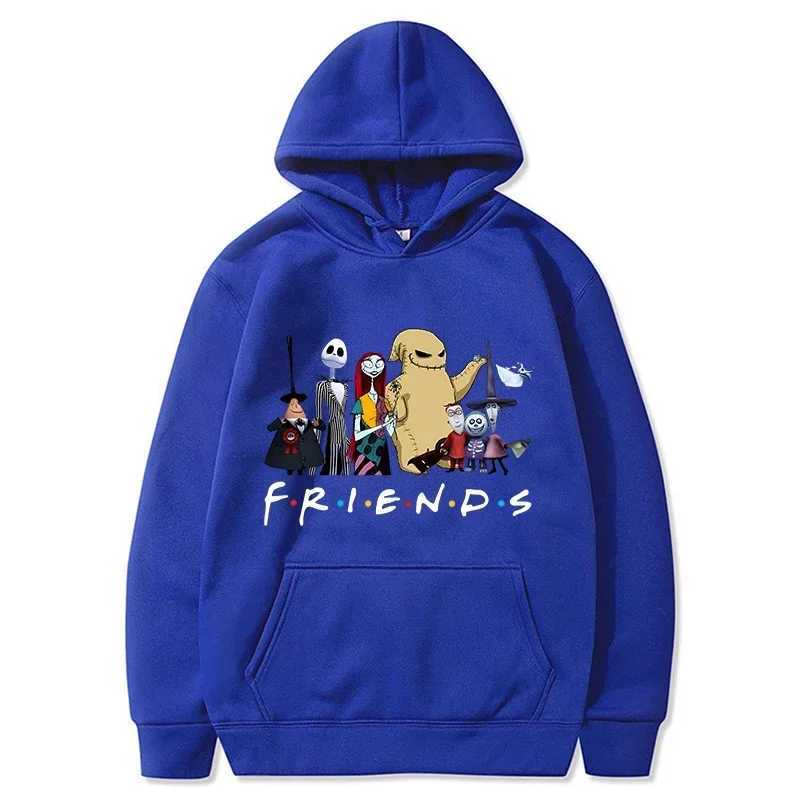 Horror Hoodie Mens Fashion Long Sleeve Halloween Friends Sweater Womens Novel Movie Casual Harajuku Pulleys Sudaderas W240921