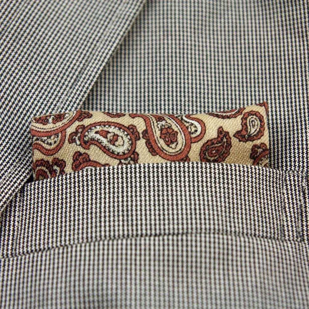 High Quality 100% Wool Fashion Pocket Handkerchief Luxury Paisley Pattern Pocket Square Hanky With GiftboxX240921