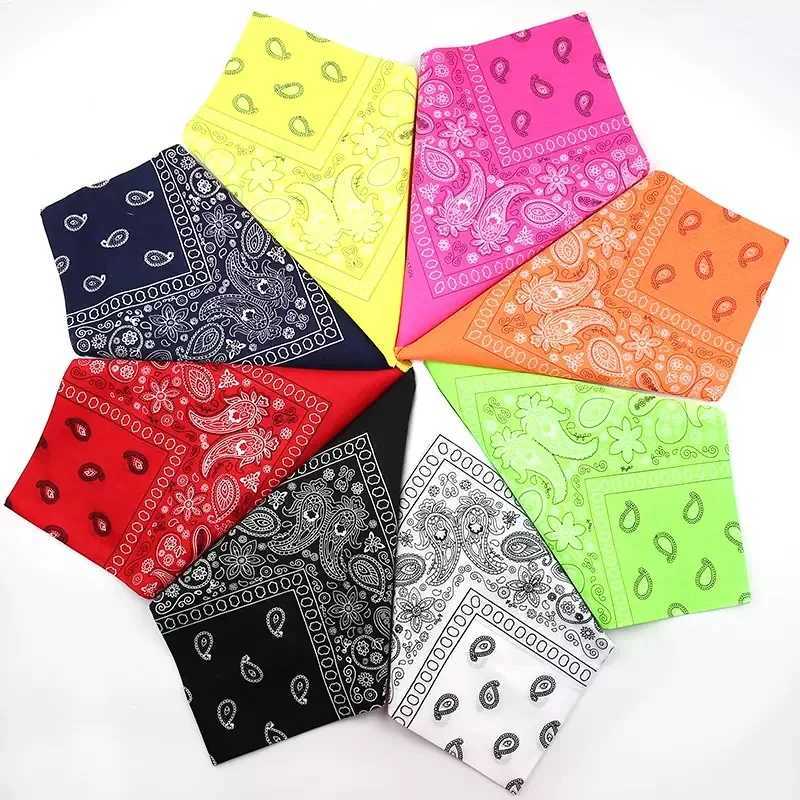 Dance Headscarf Hiphop Fashion Headwear Pattern Sports Headband Square Mens Hand drawn Headband W240921