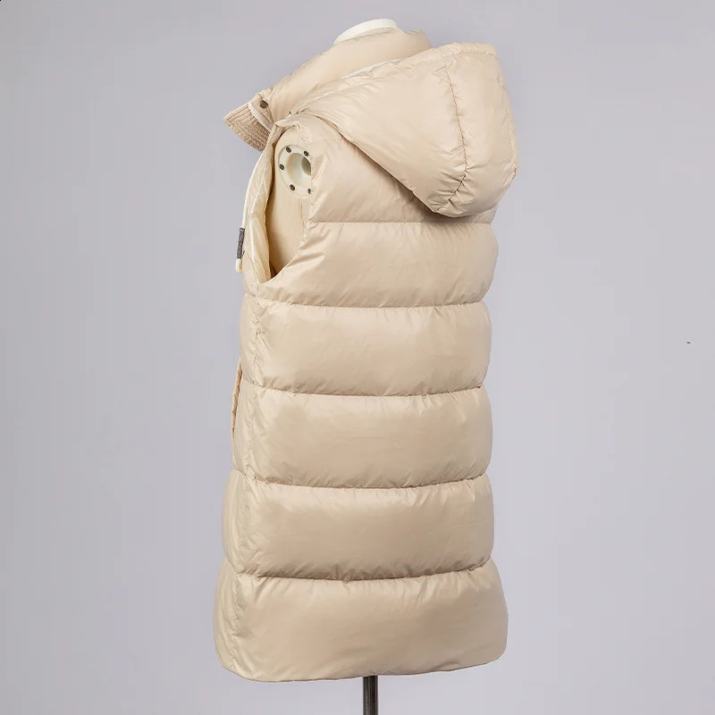 CA39 inventory hoodies zippers sleeveless buttons white duck down jackets 240918