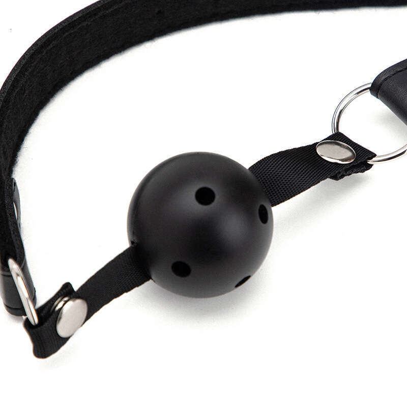 Sex Training SM Prop Forced Mouth Opening Black Sex Mouth Plug Detachable PVC Mouth Ball Alternative Adult Products