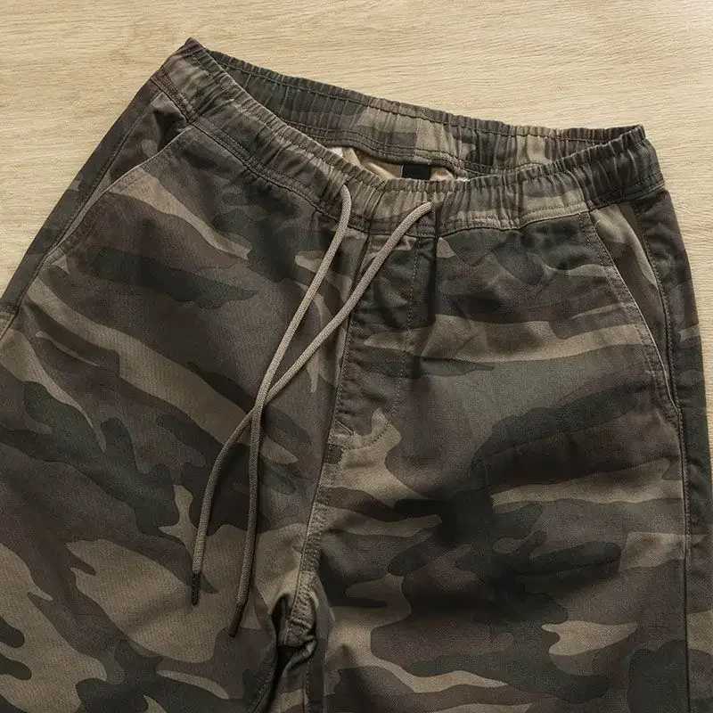 Mens Cargo Shorts Camo Combat Male Bermuda Short Pants With Draw String Summer Stylish Hot Front Pocket Jogger Elastic WaistX240921