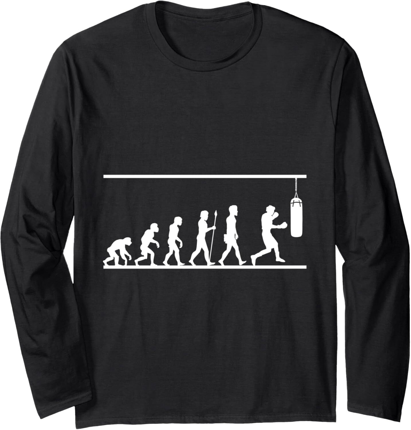 Long Sleeve Shirts for Men sweatshirt Boxing Evolution Fun Comical Sport Gift Long Sleeve Tee Streetwear Casual tops clothes