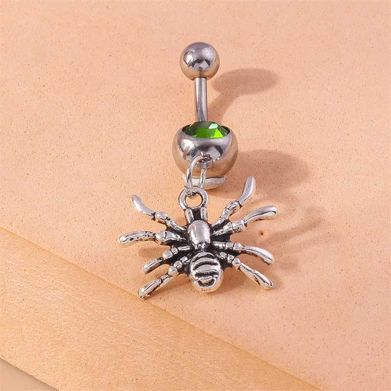 Cartoon Spider Belly Button Rings for Women Sexy Piercing Body Jewelry Navel Ring Girl Party Holiday Jewelry Gifts Y240921