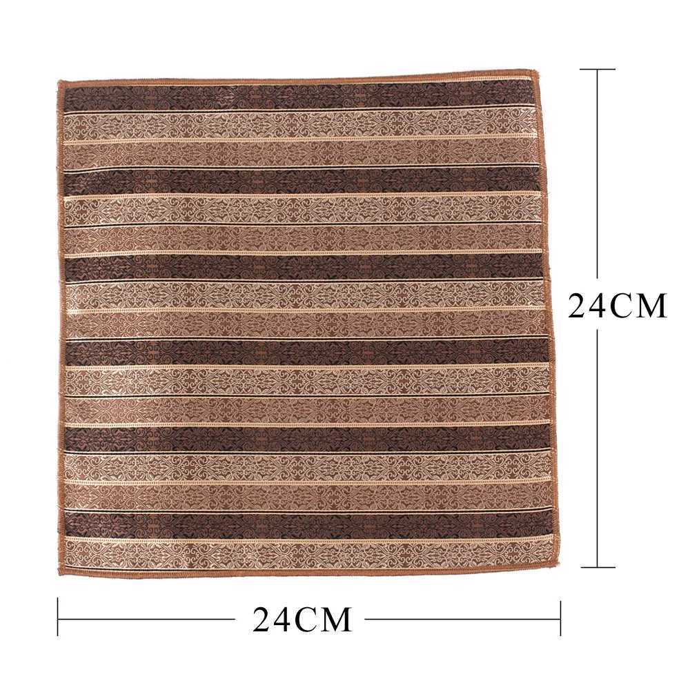 3 Jacquard Pocket Square Mens Flower Box Towel Hanji Gentleman Hanji Mens Set Handle Chief Pocket Towel Gift W240921