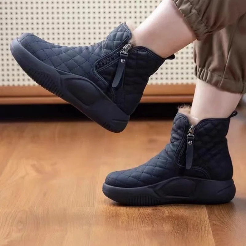 trainers for Women 2024 New Winter Plush Thick Women's anti Slip and Warm Cotton free shipping shoes Snow Boots loafers womens