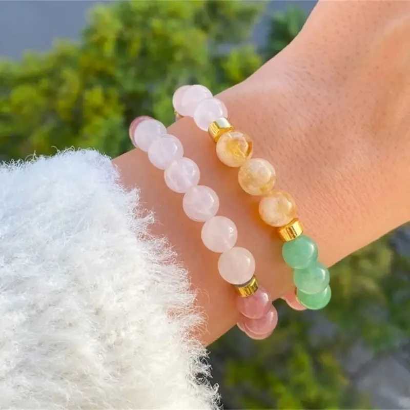 Good Luck Bracelets For Women Natural Stone Tiger Eyes Amethyst Beaded Bracelet Cute Elegant Jewelry Gifts For Mom Or FriendsX240921