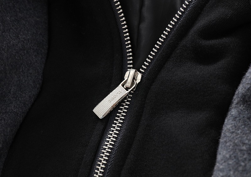 Winter Men's Woolen Hooded Fake Two Piece Thickened Long Cashmere Coat Business Casual High Quality Men Park Coat Men