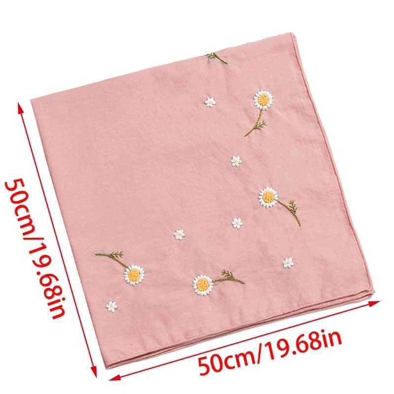 DIY Handkerchief Embroidery Set Crafting Art for Adults Beginners Floral Hankies Needlework Crafts DIY HandcraftsX240921