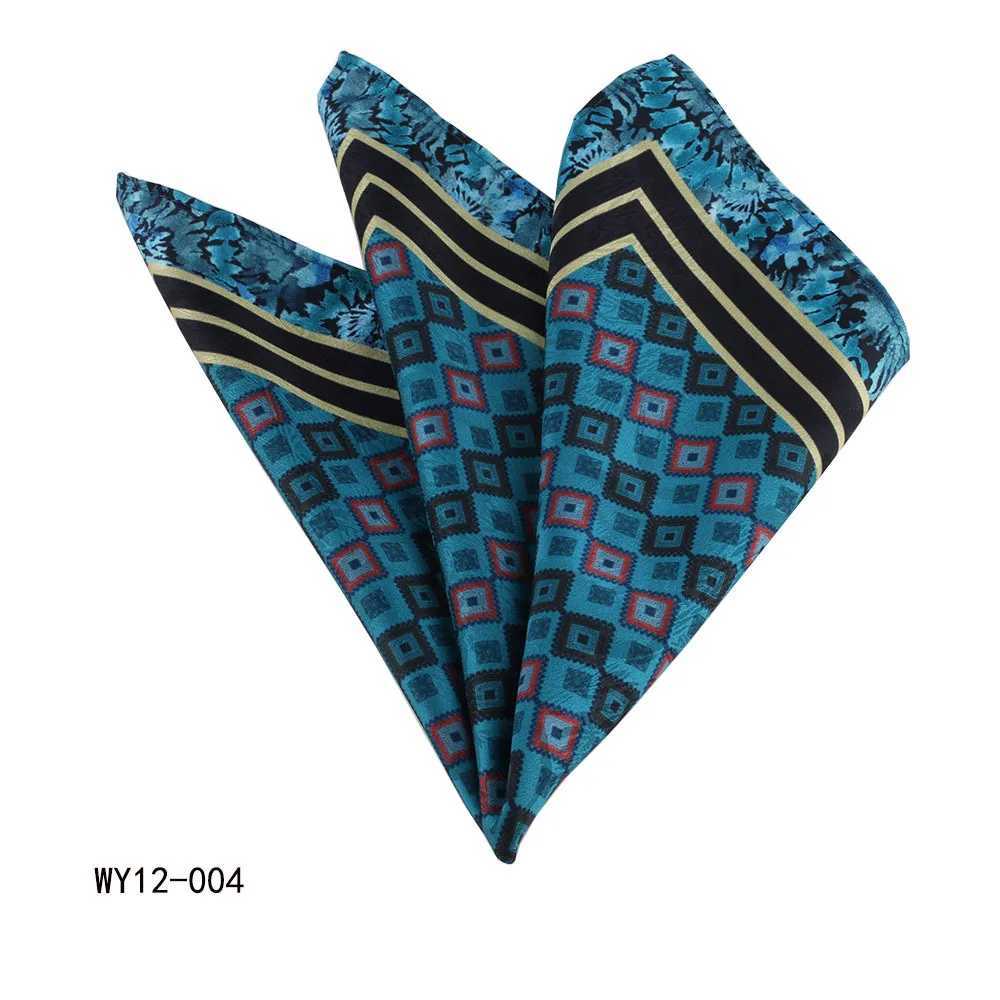 Linbaiway Vintage Floral Printed Handkerchief For Men and Women Paisley Floral Pocket Square Hankies Wedding Party Chest TowelX240921