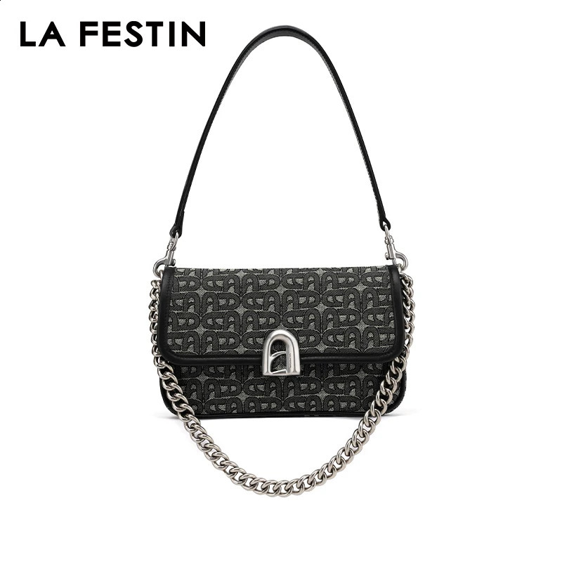 LA FESTIN Original Shoulder Bag Ten Font Square Handbag Womens Chain Aline Door Series Free Delivery 240919
