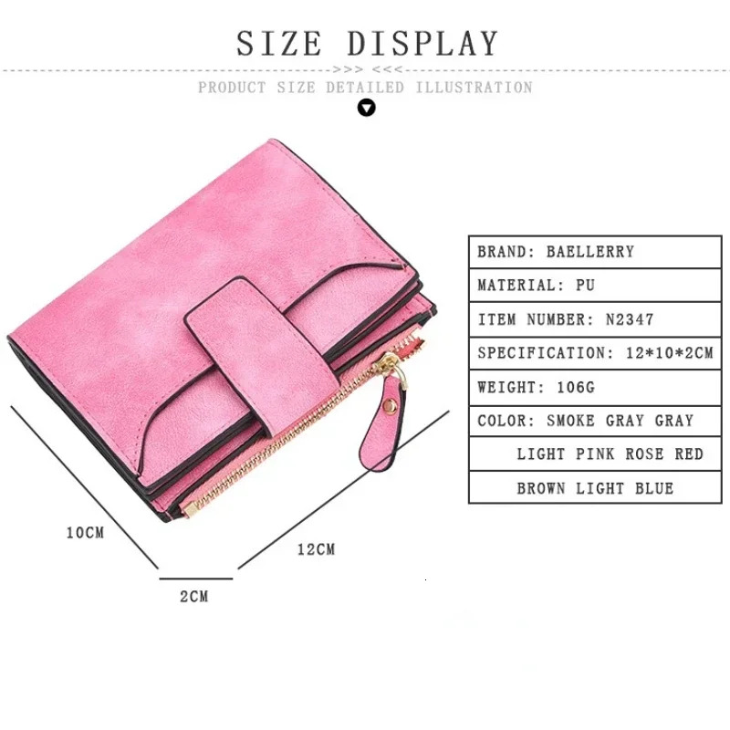 2024 Leather Wallet Small Ultra Thin Coin Pocket Women's Card Clip Brand Wallet Designer Wallet Free Shipping