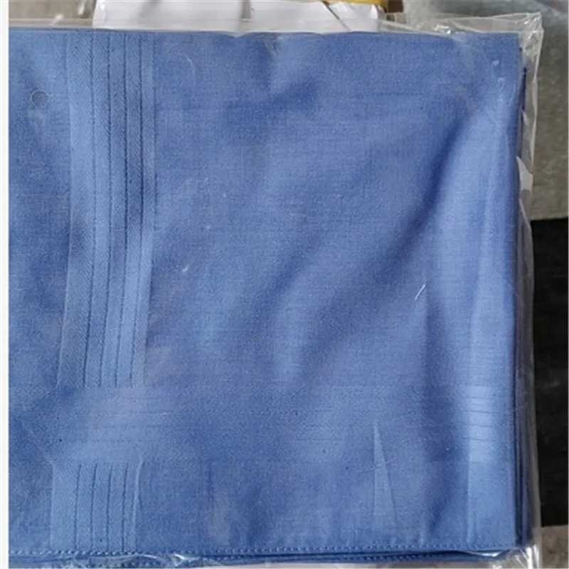 5 pieces/set 40x40cm solid color blue and white pocket square suitable for mens handles soft cotton set sweater Hanji party gift W240921