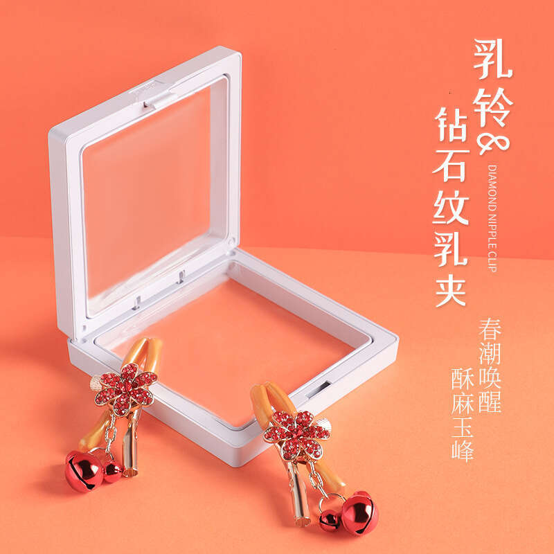 SM Prop Long Chain Diamond studded Sex Milk Clip SM Punishment Training Sex Bell Milk Clip Alternative Adult Products