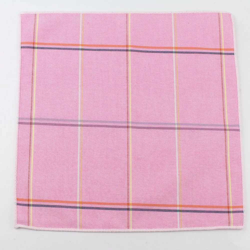 100% Cotton Hankerchief Scarves Vintage Hankies Mens Pocket Square Handkerchiefs Striped Solid Snot Rag 22*22 cmX240921