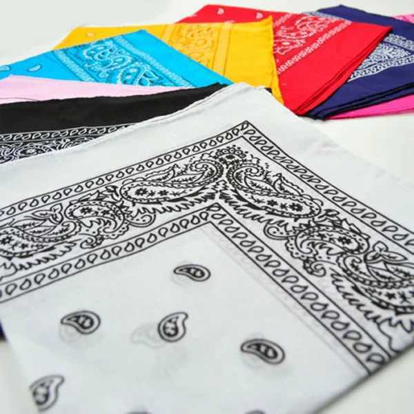Cotton square towel head Hip Hop sports head neck scarf wrist strap facial mask Unisex fade resistant pocket towel printing towel W240921