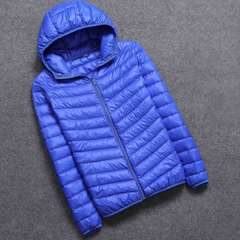 7Xl White Duck Warm Hooded Mens All-Season Ultra Lightweight Packable Big Size Breathable Men Down Jacket