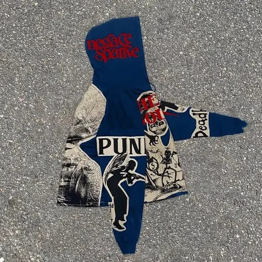 Y2K Hoodie Trend Punk Mummy Print Oversized Hoodie Men and Women Fashion Loose Harajuku Hip Hop Streetwear Gothic Sweatshirt 240912