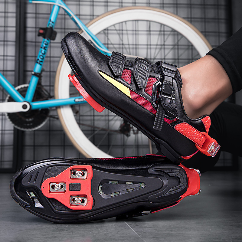 ddmytiger Large size couple fashionable casual outdoor anti slip breathable shock-absorbing bicycle road lock shoes C ddmythur