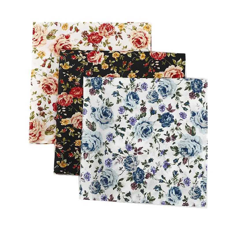 3Pcs 46x46cm 100% pure cotton retro printed Kerchief Bandana handmade in Japan womens party discount W240921