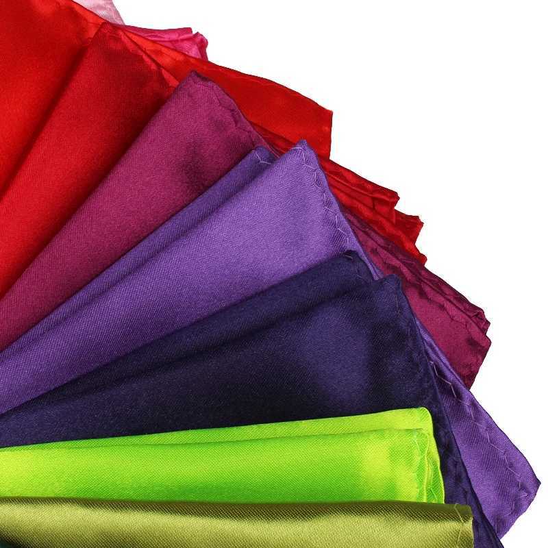 Satin mens handle candy colored mens set pocket square business chest towel Hanji set napkins solid color Hanji W241213