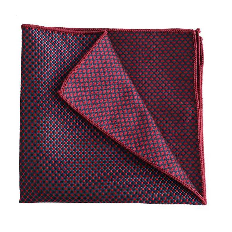Fashion Designer Brand Pocket Towel Handkeriefs For Men Vintage Red Lattice 100% Jacquard Weave Hanky Chest Towel GiftsX240921