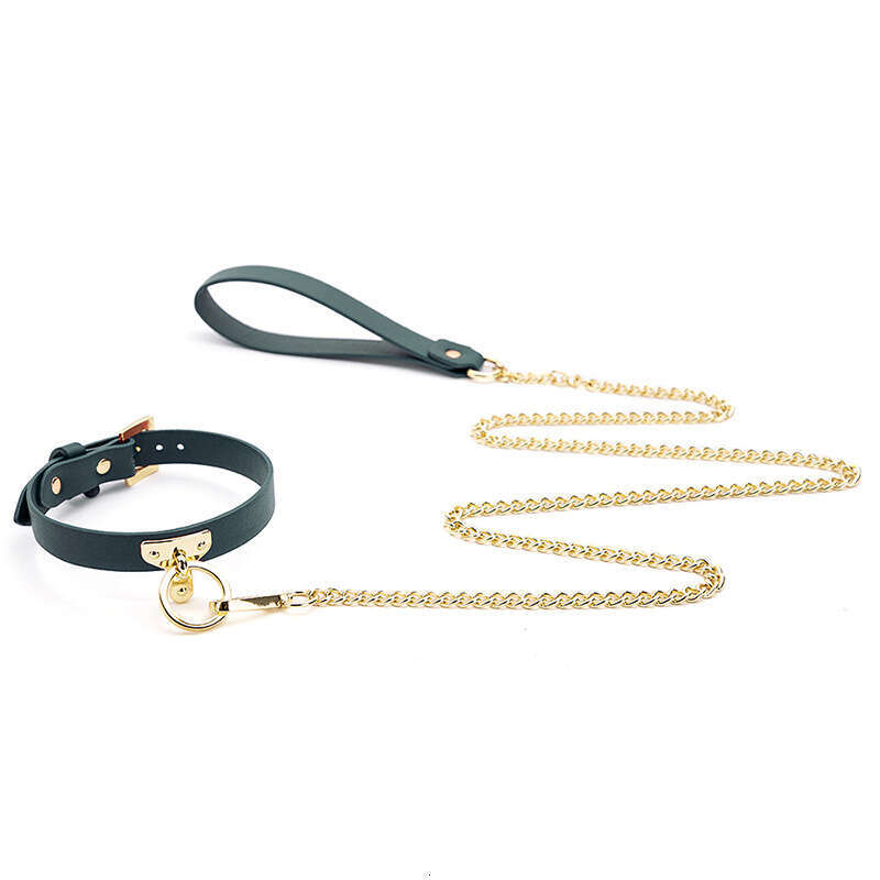 SM Prop PU Leather Sex Traction Collar SM Training Female Dog Neck Cover T-shaped Sex Collar Alternative Adult Products