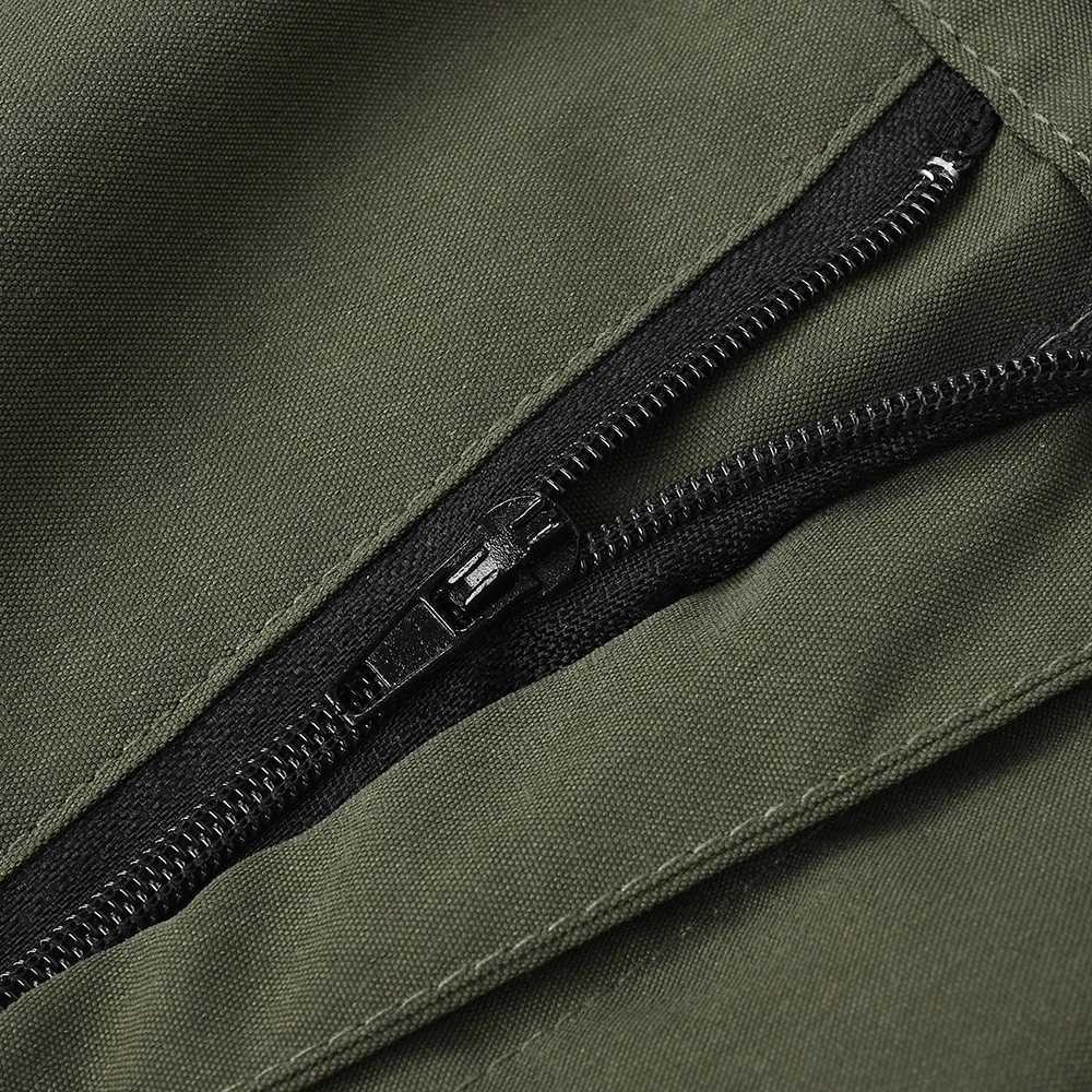 Mens Straight Trousers Cargo Pants With Pockets Zipper Elastic Waist Men Shorts for 2024 Summer Casual Loose Sports StreetwearX240921