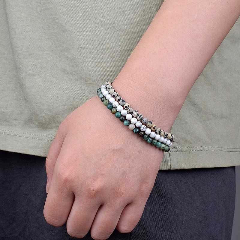 4mm 6mm Mini Energy Charm Bracelet Natural Stone Beads Yoga Healing Bracelet Jewelry for Women Men Best Friend Gift DropshippingX240921