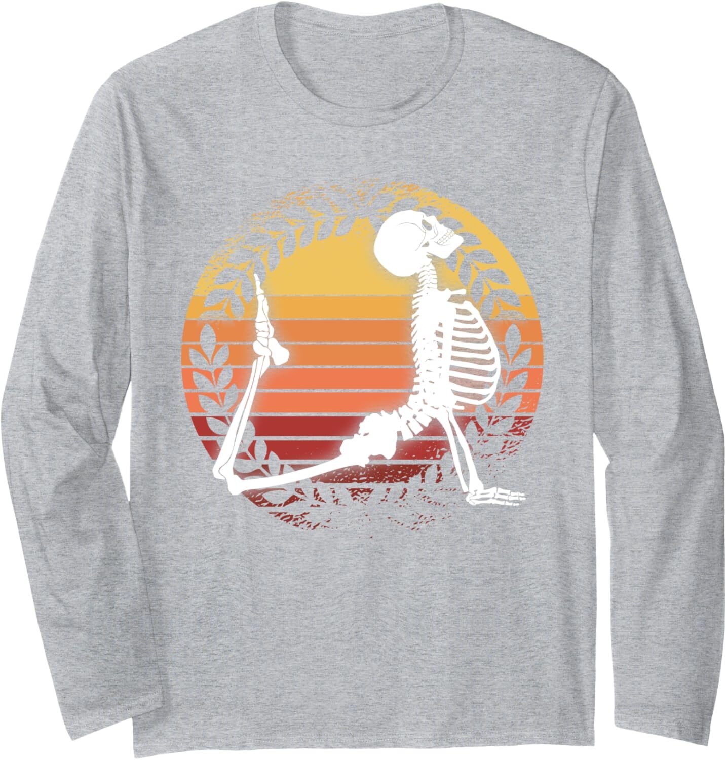 Long Sleeve Shirts for Men sweatshirt Vintage Skeleton Make Yoga Upward Facing Dog Pose Yogi Gift Long Sleeve Tee Streetwear Casual tops clothes fashi