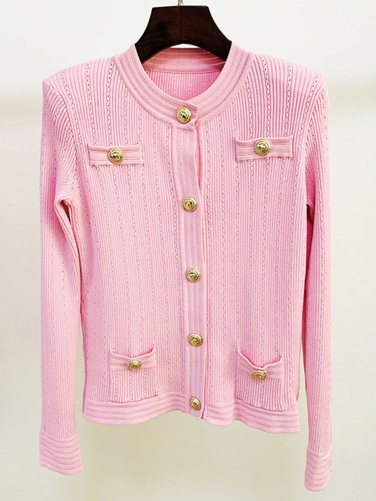 2022 Autumn Winter Two-Piece Sets Knitting Women O Neck Long Sleeve Single-Breasted Coat + Mini Skirts Fashion Trend