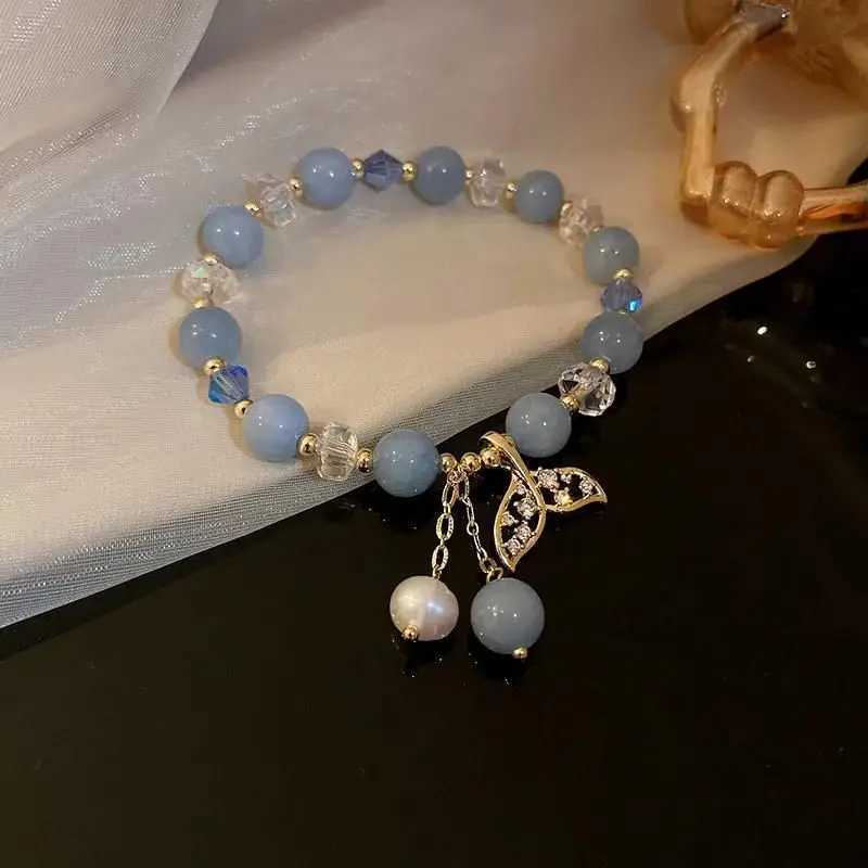 Anime Game Genshin Impact Bracelet Tartaglia Childe Cosplay Women Crystal Beads Pendant Bracelets Jewelry party AccessoriesX240921