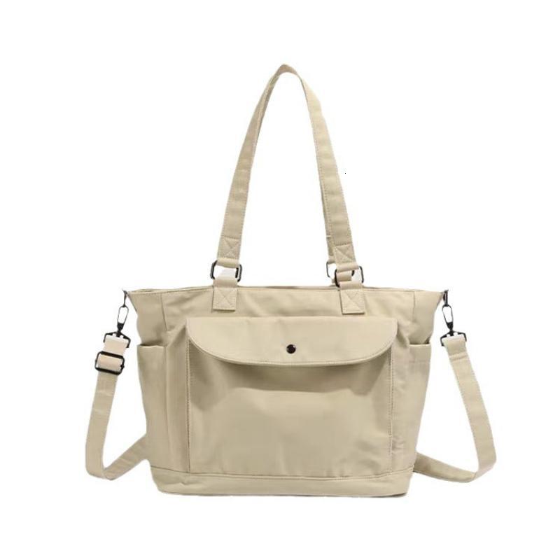 2024Women's Nylon Messenger Tote Zipper Shopping Bag, Travel Handbag, Adjustable Shoulder Strap, Student Bag