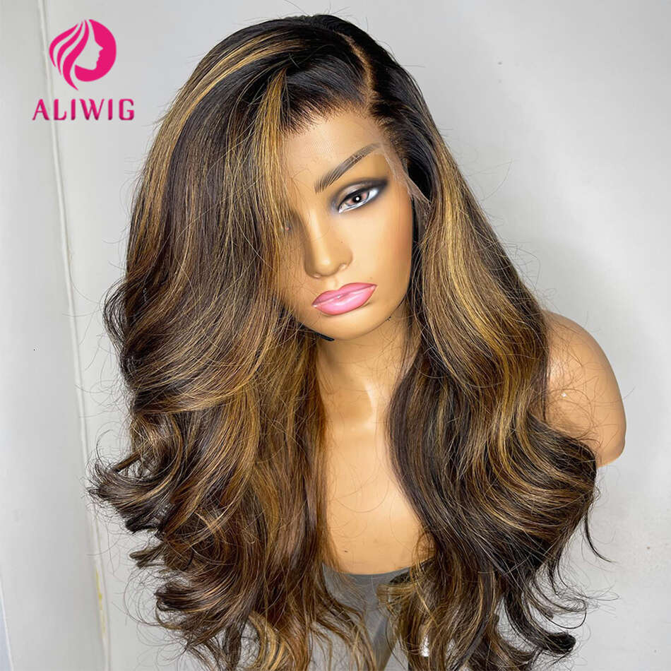 Highlight Human Hair 13x4 Honey Blonde Body Wave Front Wig Brazilian 13x6 Full Hd Lace Frontal Bleached Wigs For Women