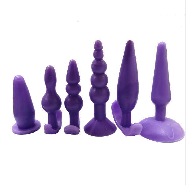 Six piece anal plug set for foreign trade wholesale anal kits