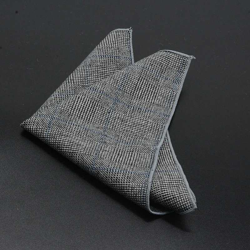 Classic Wool Pocket Square 25CM Solid Color Black Handkerchief For Men Vintage Hankies Tuxedo Suit Accessories Neckties CravatX240921