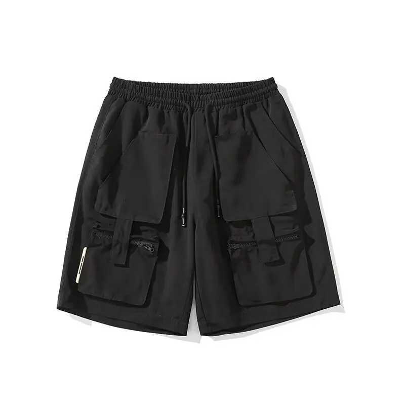 Khaki Cargo Shorts Men Summer Beach Loose Casual Work Trousers Male Big Size Black Outdoor Shorts Pants BreathableX240921