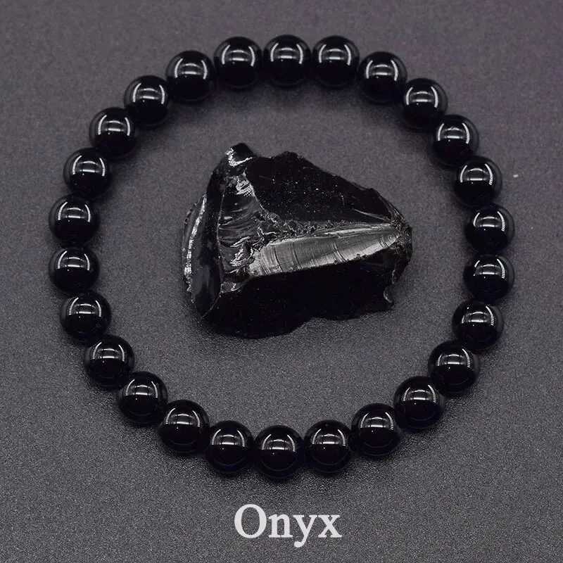 8MM Natural Epidote Zoisite Stone Bead Bracelet Homme Quartz Lava Tiger Eye Bracelet Made of Natural Stone Jewelry for WomenX240921