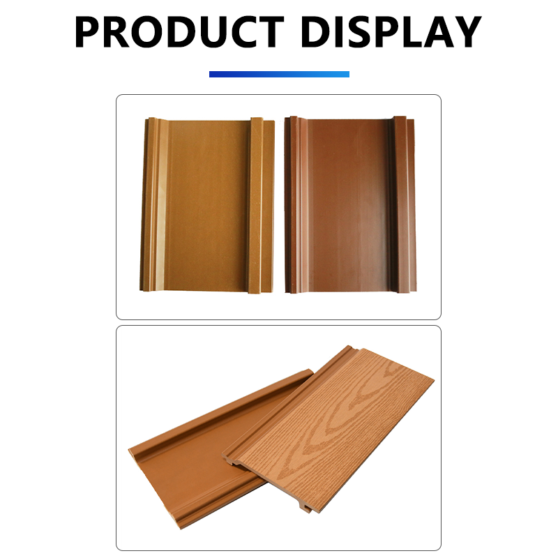 Wood grain 3D embossed wall panel wood plastic balcony garden terrace courtyard villa anti-corrosion wood plastic flooring