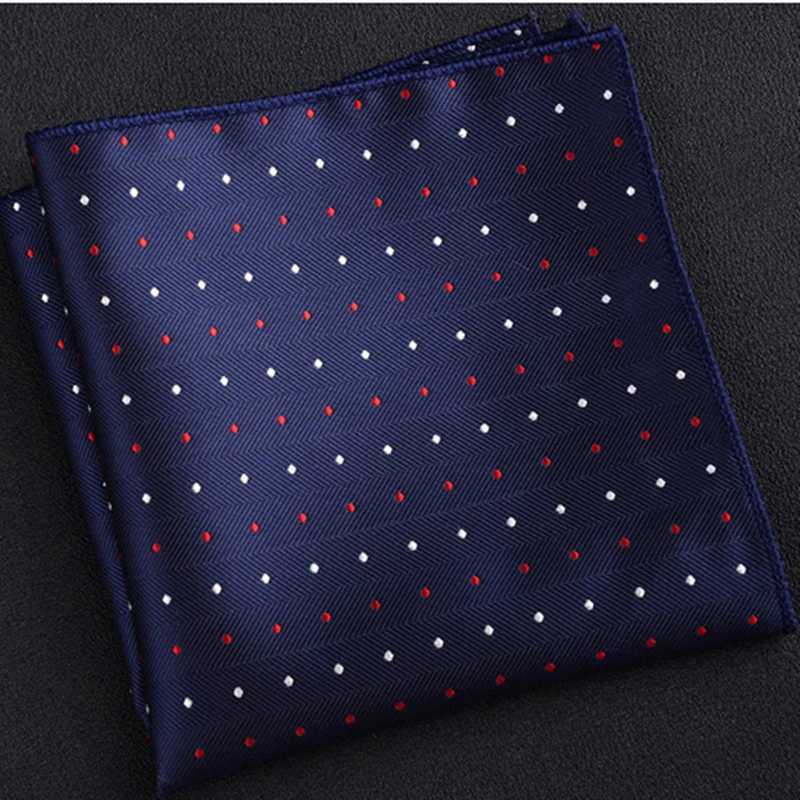 fashion men neck tie handkerchief embriodery suit mens wedding silk pocket square luxury paisley striped handkerchief red hankyX240921