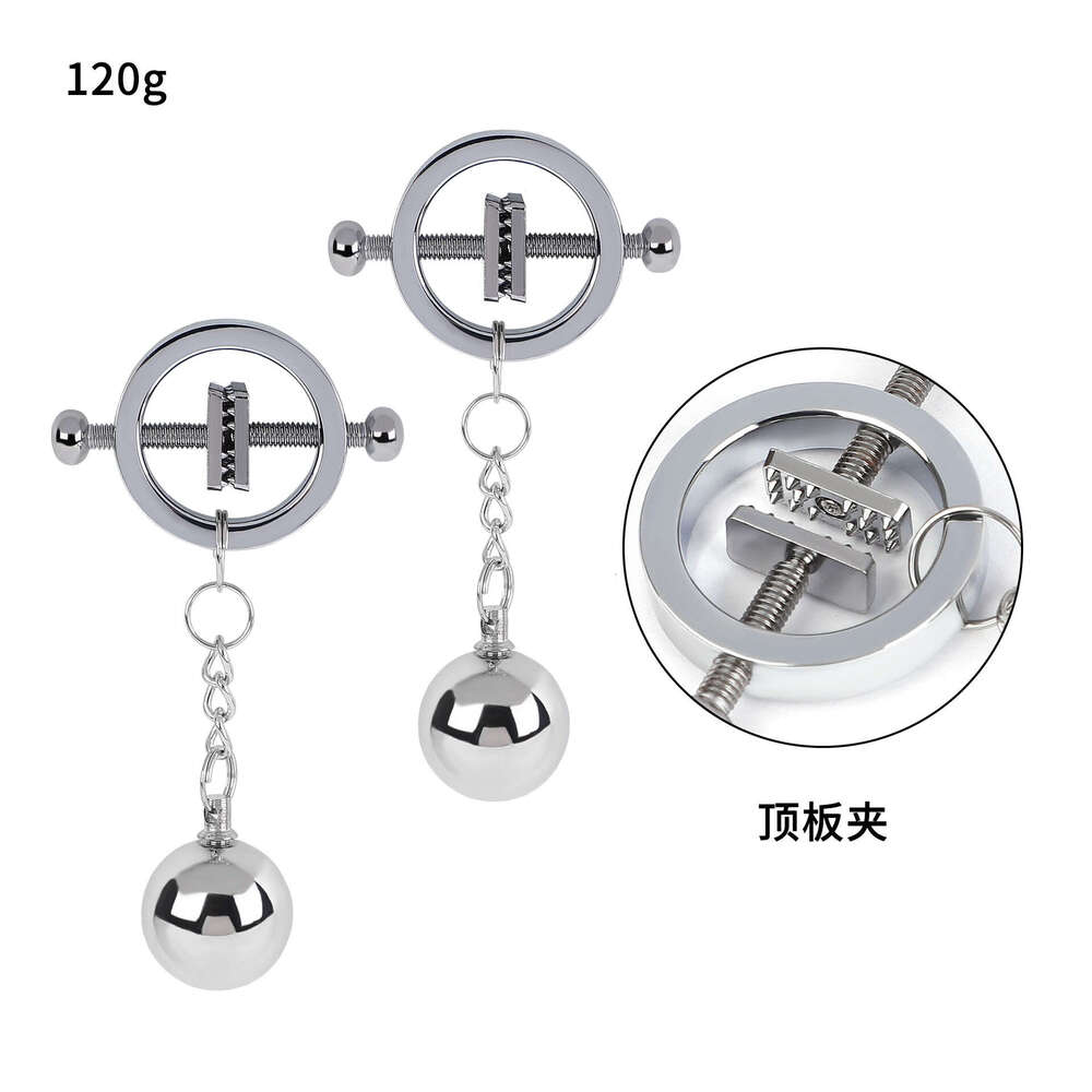 Cross border New SM Sex Toys Metal Gravity Ball Milk Clip Weight Pendant Milk Clip SM Adult Products Wholesale