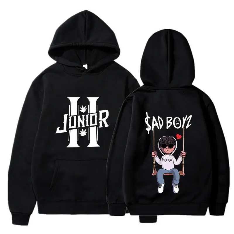 Spring clothing mens hoodie boy H sad boy Harajuku girl hip-hop Pullover fancy music gift casual loose comfortable sportswear W240921