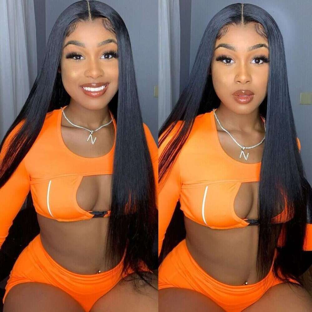 HD Frontal Wig Transparent 13x4 Lace Front PrePlucked Bone Straight Human Hair Wigs For Women
