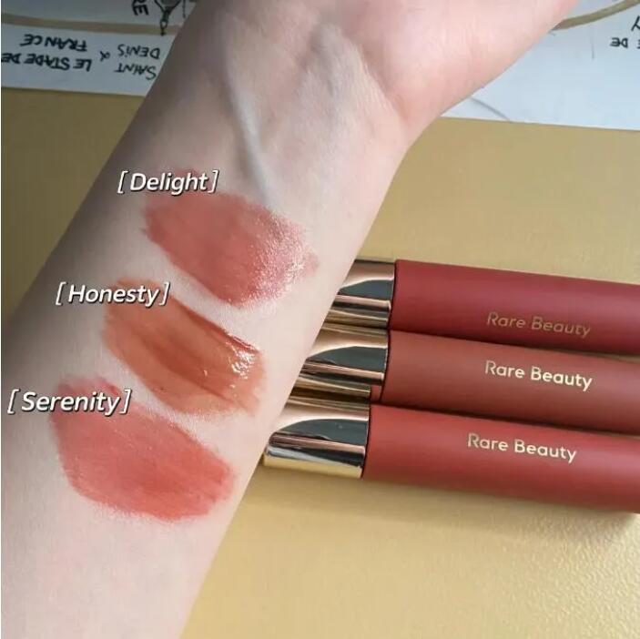Rare Beauty Soft Pich Beauty Tinted Oil 3 Colors Mud Lipstick Matte Lip Glaze Non-Stick Cup Long Lasting Waterproof Women Cosmetics Free Shipping