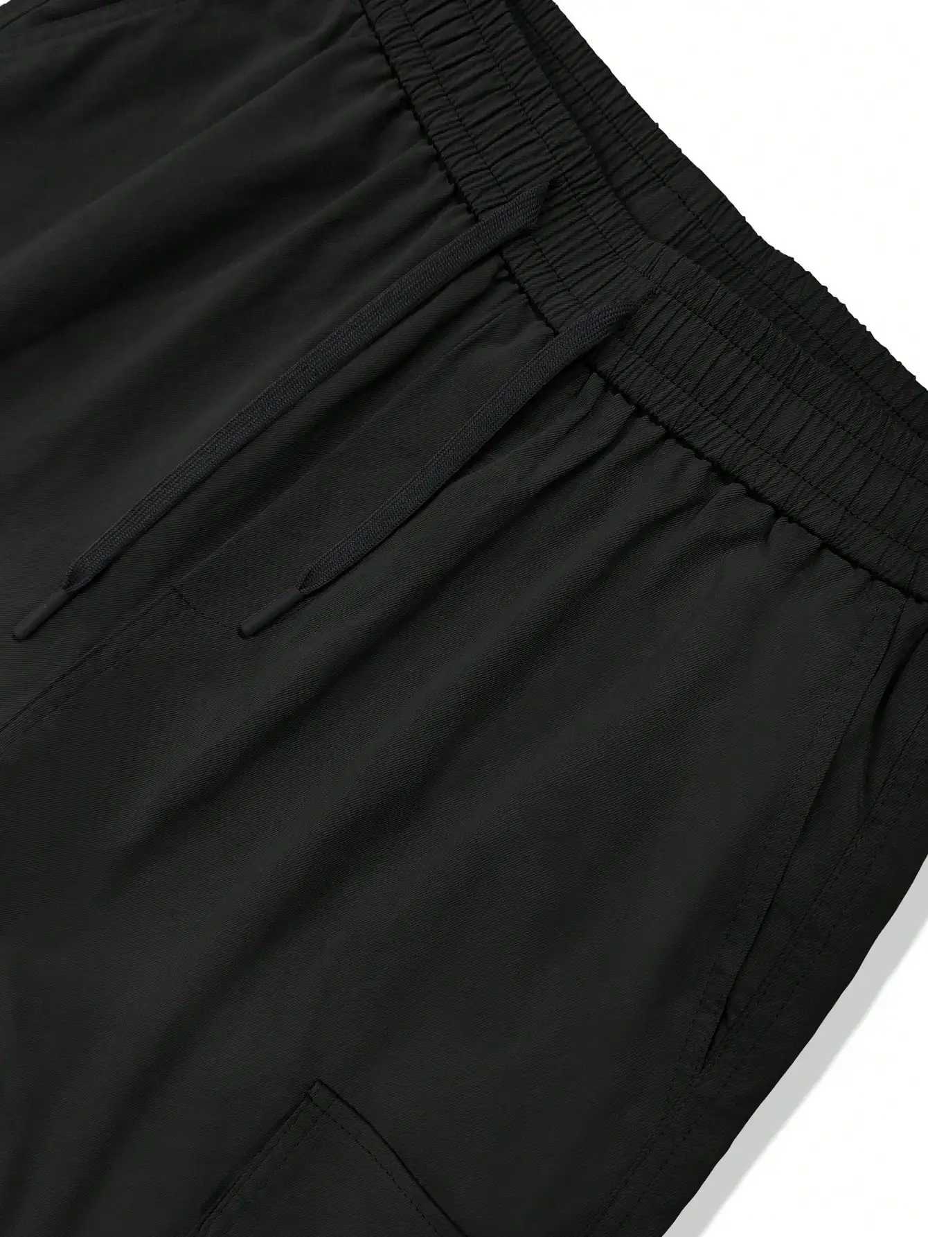 Mens Drawstring Cargo Short Pants Lightweight Big Flap Pocket Loose Trendy Shorts Mens Work Pants OutdoorsX240921