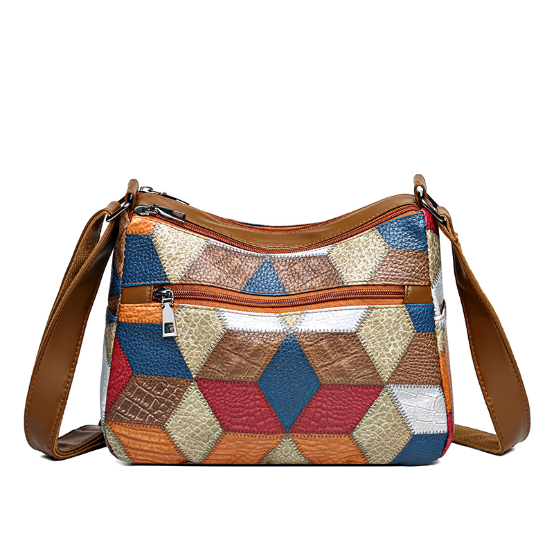 New Crossbody for Women Large Capacity Handbag Purse Solid Color Shoulder Bags Female Casual Travel Vintage Hobos Bag