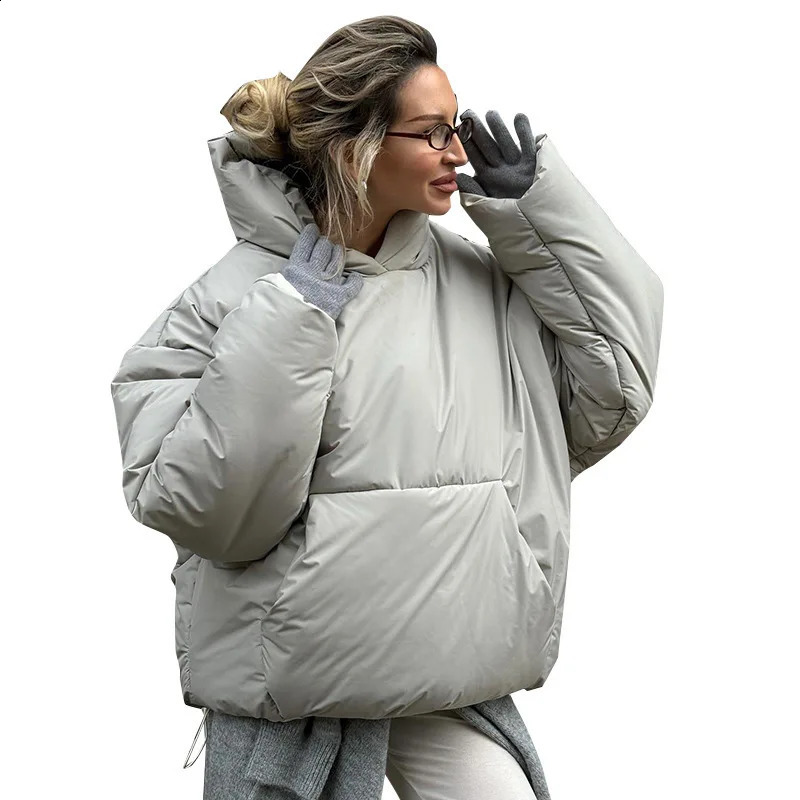 UMI MAO Cotton Jacket Women Autumn Winter Loose Cotton Jacket Warm Hooded Coat Femme Y2K Casacos Feminino 240918