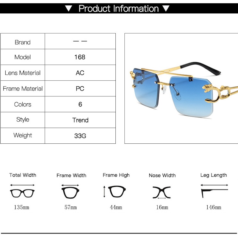 Square Rimless Sunglasses Men Rectangle Fashion Popular Men Shades Small Sun Glasses For Female Male Summer Traveling Purple S136 IVISTA