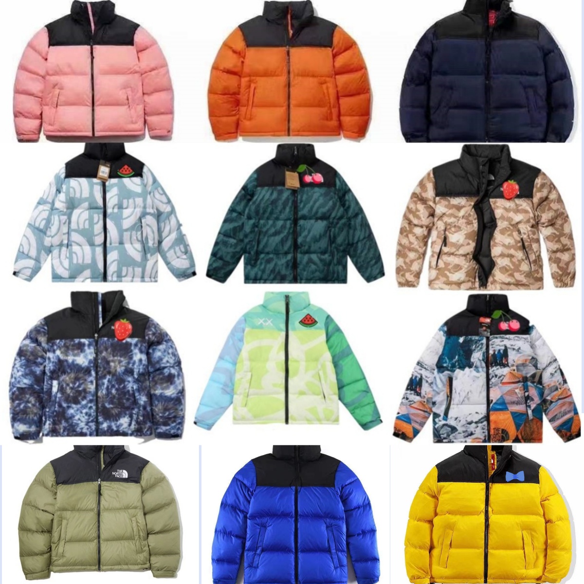 N0rth 26SS Black Winter Puffer Jacket for Men & Women - Warm Designer Down Coat with Adjustable Collar
